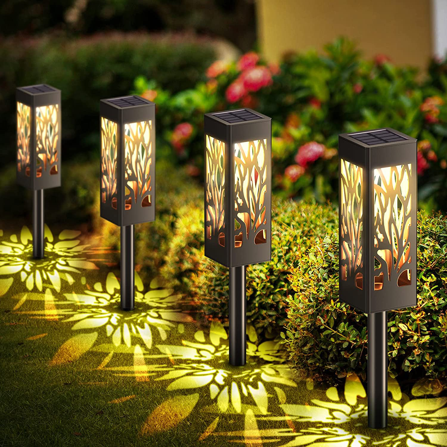 Solar Powered Outdoor Garden Lights: Illuminate Elegantly!