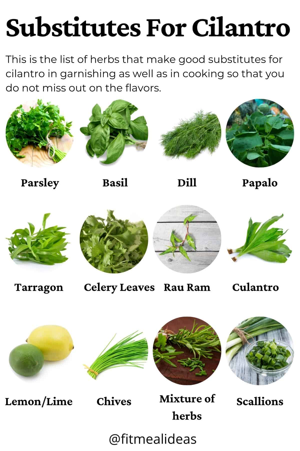 Replacement For Cilantro